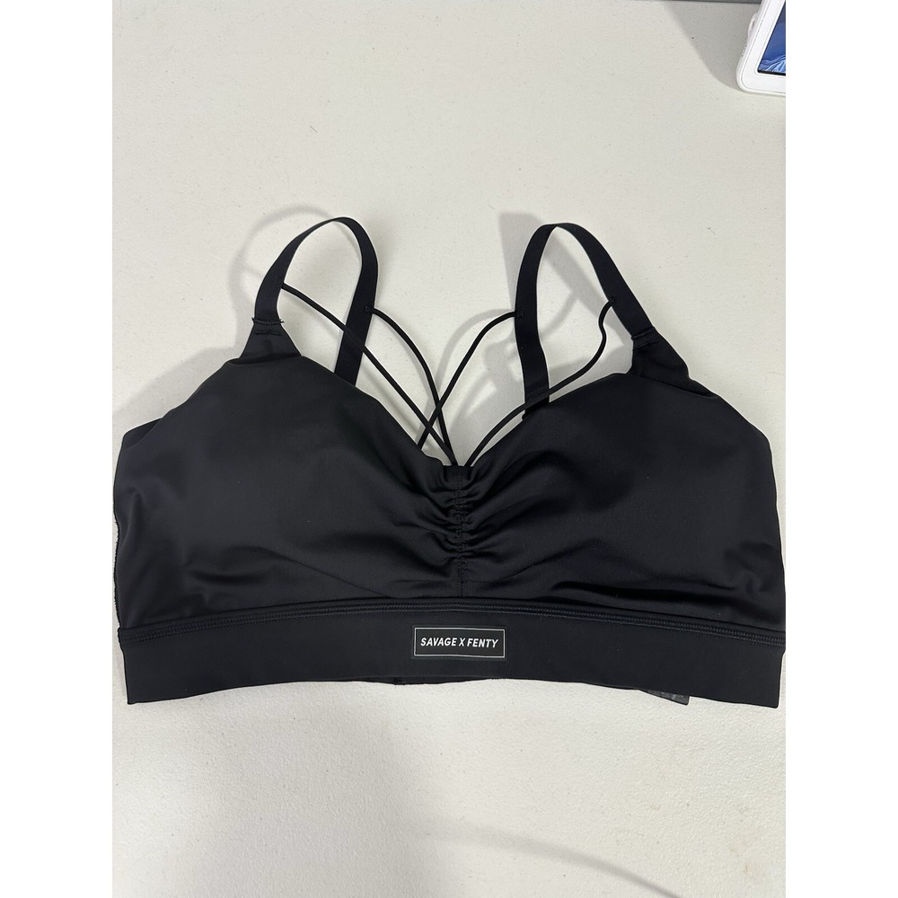 Savage X Fenty‎ Sport Bra Girls Size 14-16 (XL) Black